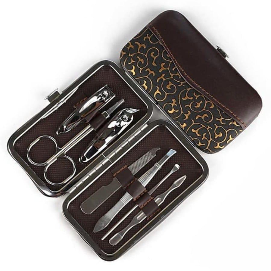 Gunting Kuku Set Isi 7 menicure pedicure set 7IN1 Dompet Meni Pedi Set alat menicure pedicure set lengkap
