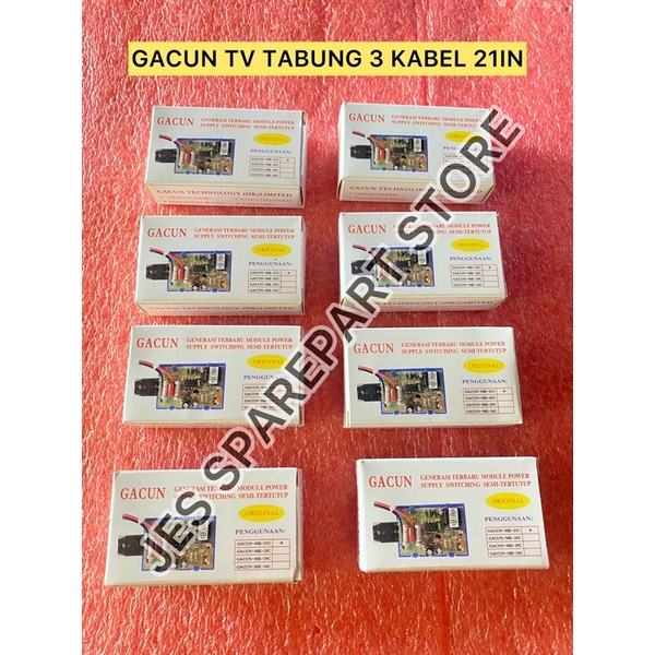 GACUN TV TABUNG 3 KABEL 21 IN