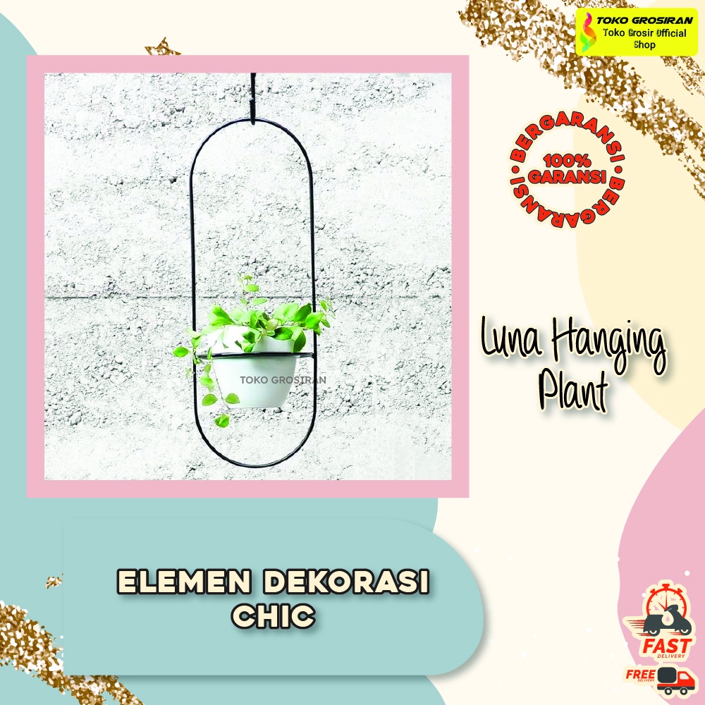 Rak Pot bunga gantung dinding rak pot  gantung diameter pot