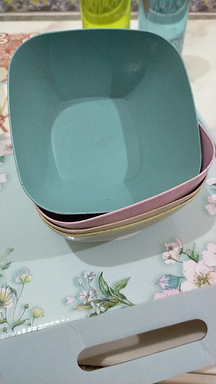 Mangkok Anak Jerami/mangkok Salad Or Snack/t Square Fruit Bowl,candybowl