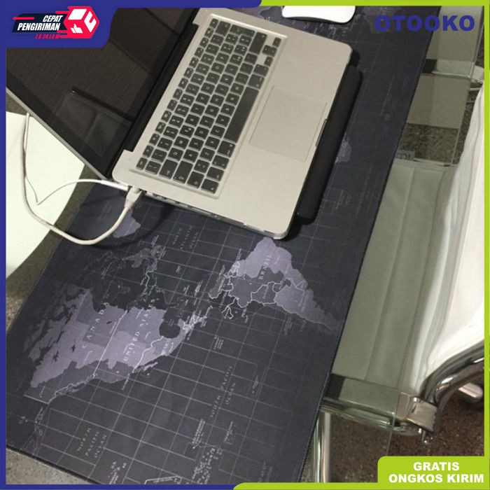 Taplak Meja Tatakan Mouse Pad Raksasa Matras Peta Dunia Ukuran Besar