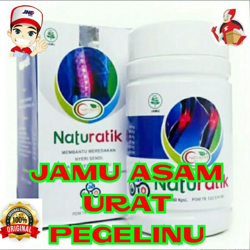 NATURATIK 100% Asli Original Obat Herbal Asam Urat Pegel Linu