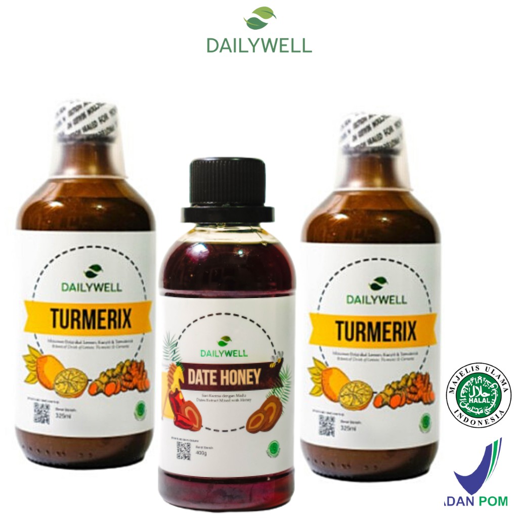 

Bundling 2 Turmerix + 1 Date Honey [Menstrual Package , mengurangi nyeri haid]