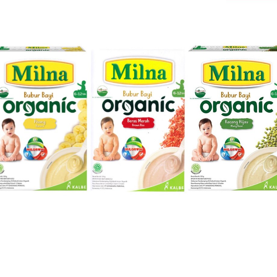 Milna Bubur Bayi Organic 120gr