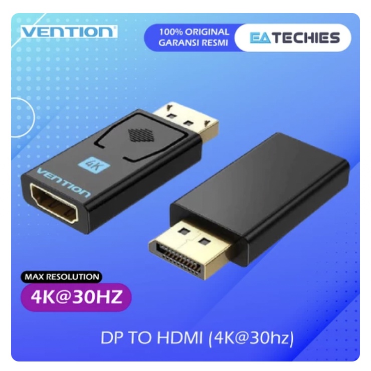 Vention Converter DP to HDMI 4K 1080P Adapter Display Port ke HDMI