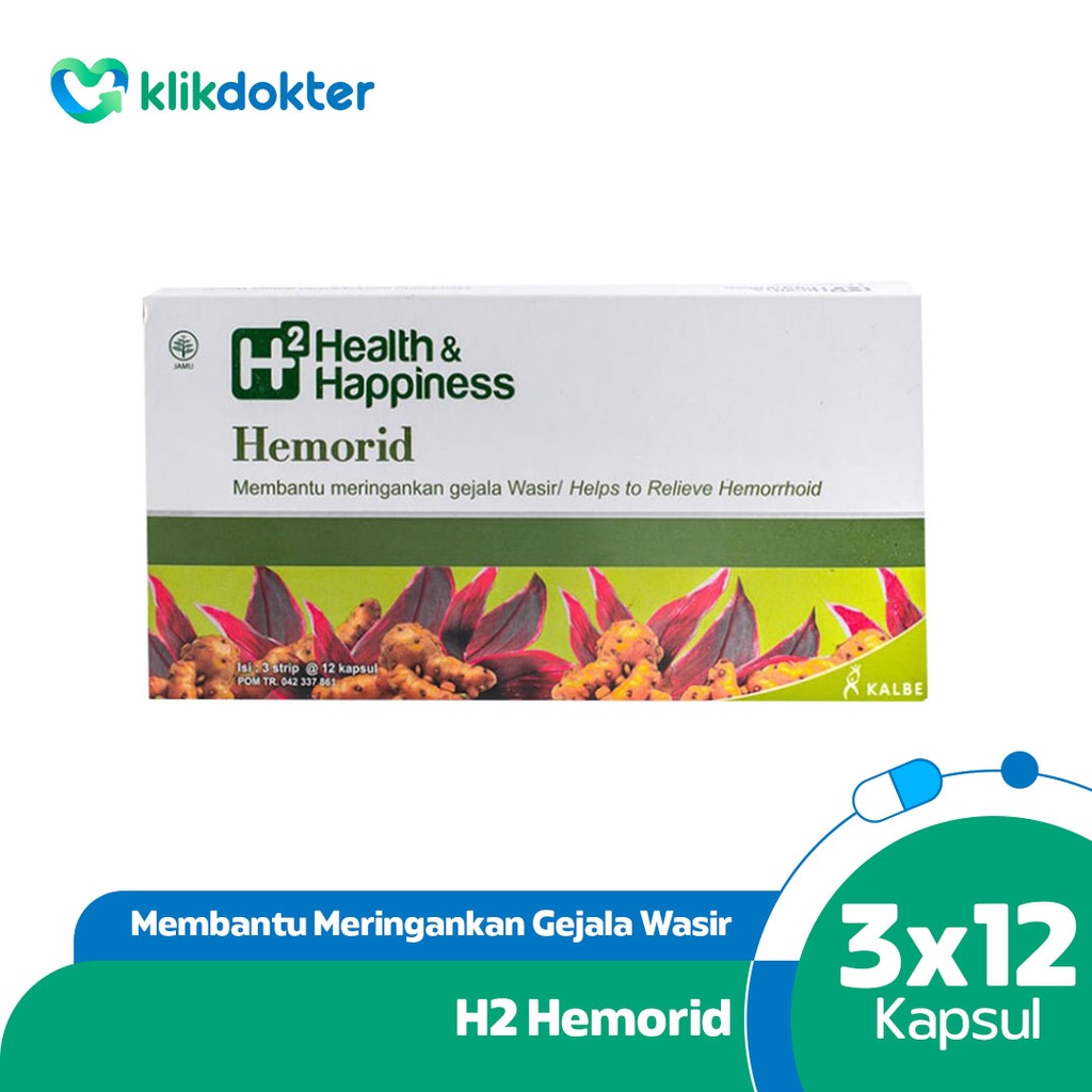H2 Hemorid 30kapsul - Meringankan Ambien/Wasir