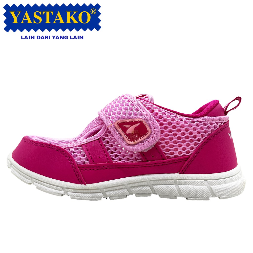 Yastako Pavo Sepatu Anak Perempuan Sneakers Sekolah Kasual  -  Pink