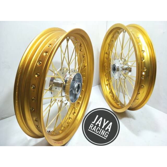 Velg model TK ring 17 Tapak lebar 350 250 Rx king - byson - Megapro primus - verza sepaket lengkap