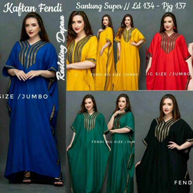 GAMIS/DRESS/DASTER ARABIAN Kaftan LENGAN PENDEK JUMBO BIG SIZE