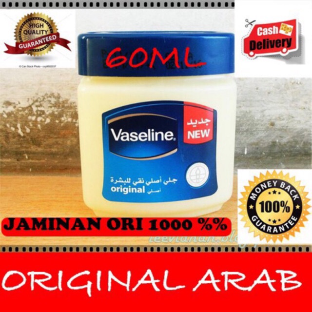VASELINE PETROLEUM REPAIRING JELLY ORIGINAL ARAB SAUDI  50mL BPOM