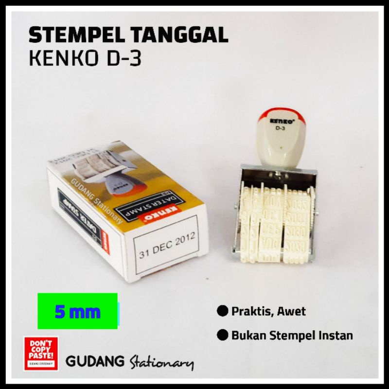 

Stempel Tanggal Date Stamp D-3 KENKO