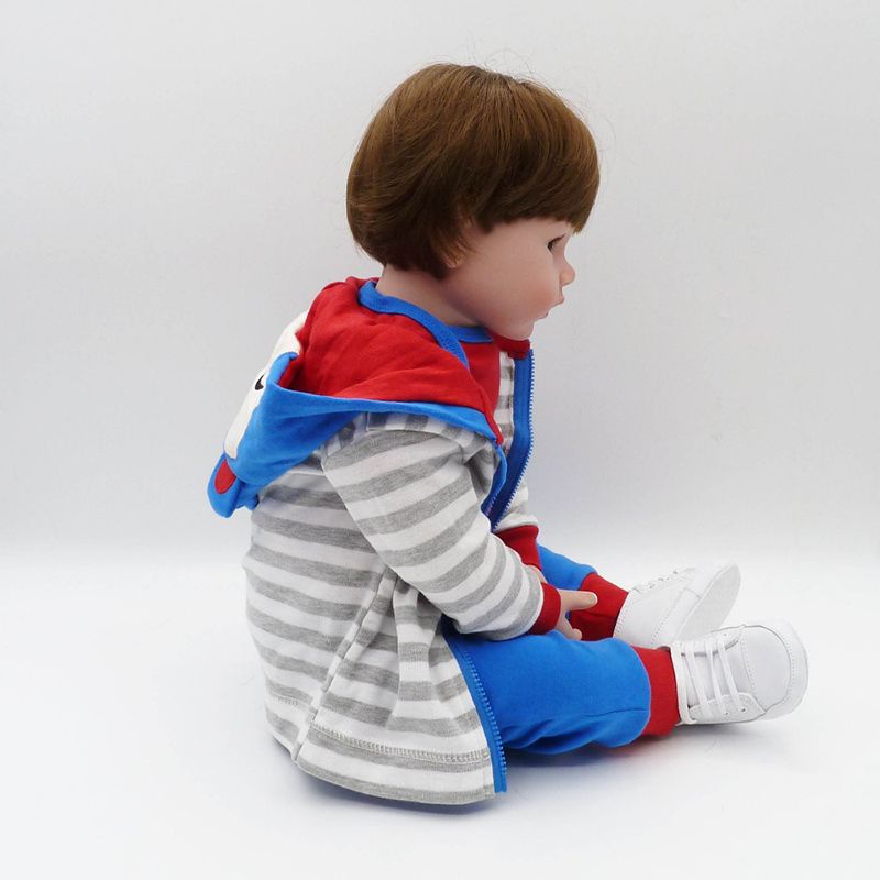 Reborn Toddler Boy Soft Bebe Doll Toy For Girls Birthday Bedtime Gift