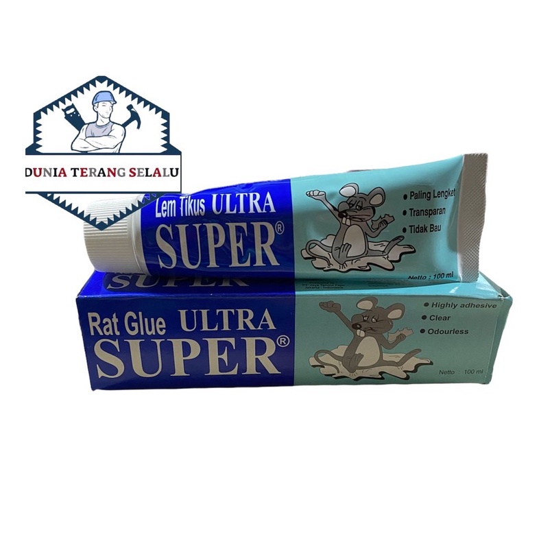 Lem Tikus ULTRA SUPER 100ml Kemasan TUBE ODOL - Perangkap Tikus 100 ml ULTRA SUPER