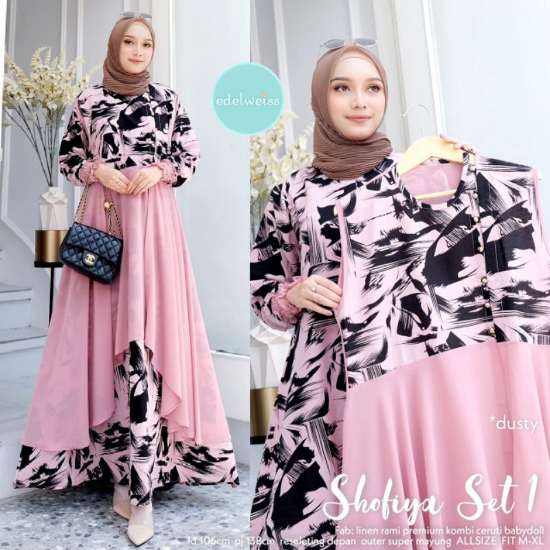 SHOFIYA SET DRESS WANITA MUSLIM | BY EDELWEISS
