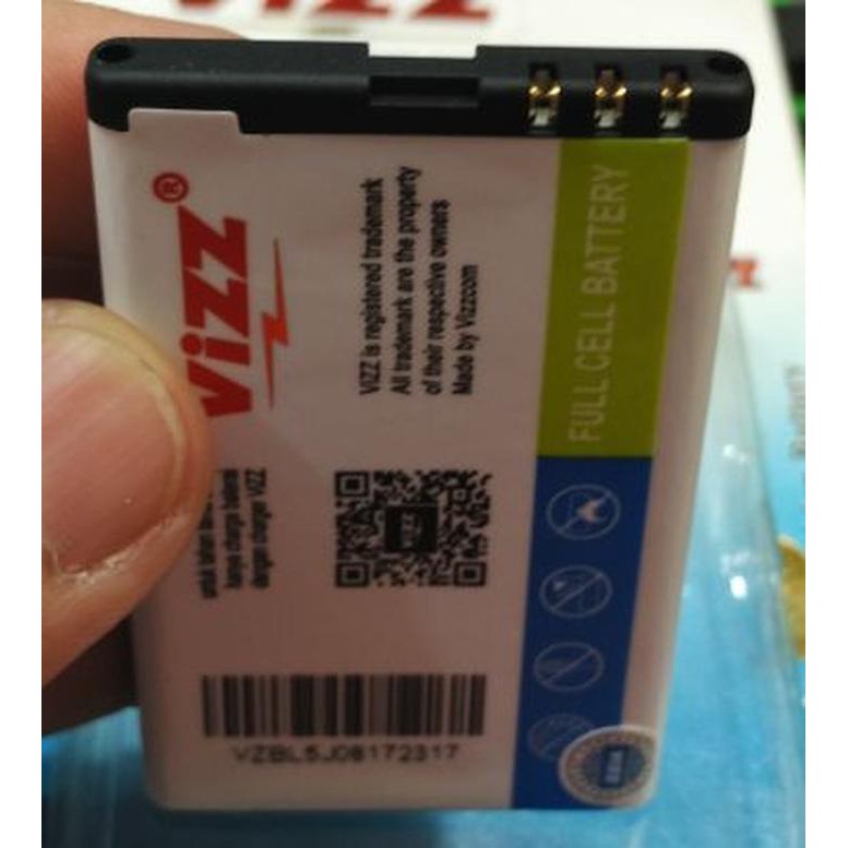 Battery baterai vizz nokia BL-5J BL5J BL 5J double power 2000mah