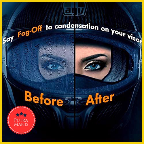 Stiker Anti Fog Kaca helm Kabut Motor Clear view Film Helmet visor setiker helem full face ORIGINAL