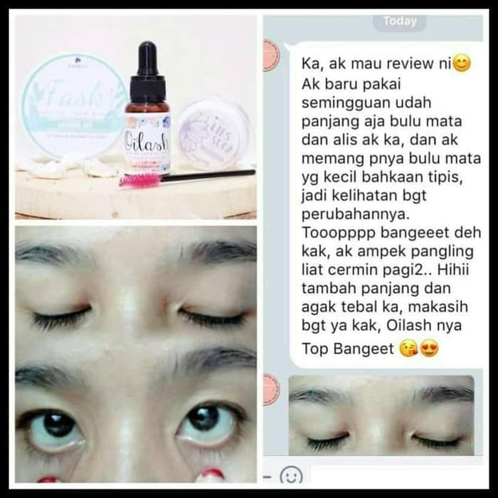 Eyelash &amp; Eyebrow Growth Serum (penumbuh bulu mata dan alis) Sea Nature Oil Lash Pelentik Bulu Mata Oilash Grosir Murah Serum Penumbuh Bulu Mata Original