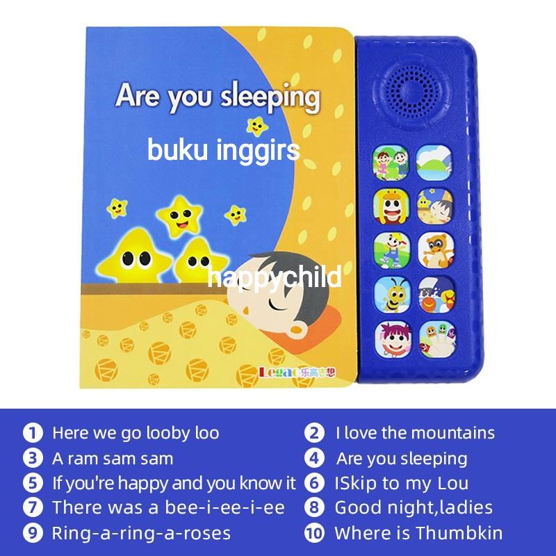 original pinkfong soundbook English songs buku bacaan buku anak buku impor happychild