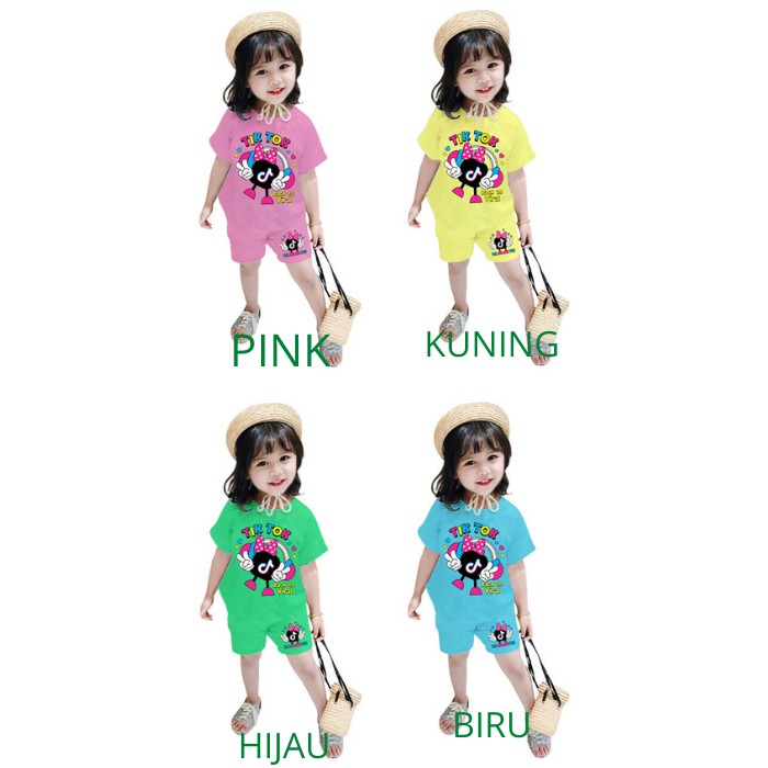 SET BAJU ANAK (CWO/CWE)/SETELAN BAJU ANAK/SETELAN ANAK MURAH/MOTIF TIKTOK