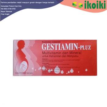 Gestiamin Pluz 30 Tablet (3 strip) / Ecer per Strip Vitamin dan suplemen nutrisi Ibu Hamil dan menyu