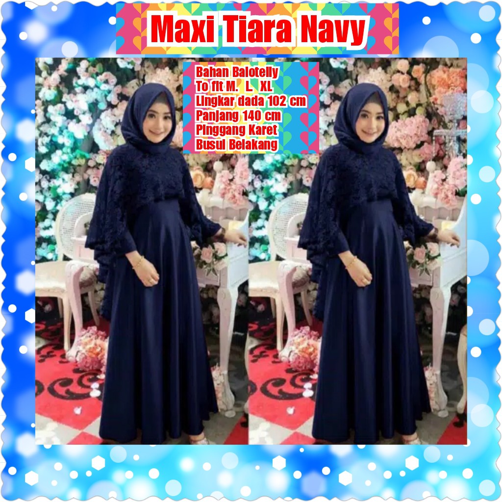 MAXI TIARA / MAROON / NAVY/ BLACK / TERMURAH