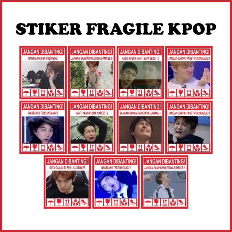 

PART 3 STIKER FRAGILE KPOP LUCU KOREA STIKER JANGAN DIBANTING