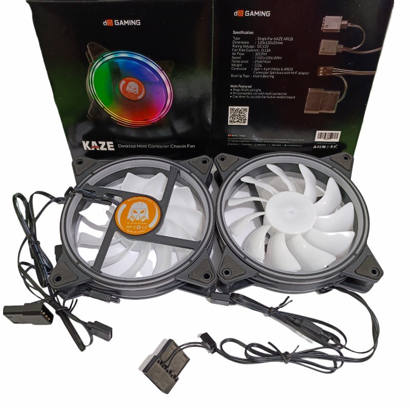 Kaze Single Fan ARGB Fan Casing 12Cm -Cooler Fan 12Cm Digital Aliance