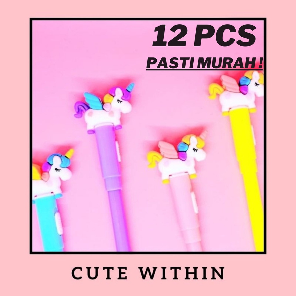 

PULPEN LED UNICORN WARNA WARNI LUCU UNIK