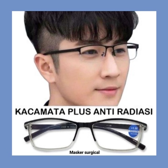Kacamata baca lensa plus / kacamata wanita pria trendy plus-Kacamata Baca kacamata Plus (rabun dekat