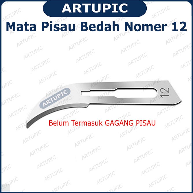 Mata Pisau Bedah HEWAN Nomer 12 Surgical Blade Bisturi Scalpel Operasi Kebiri Babi Ayam Kambing