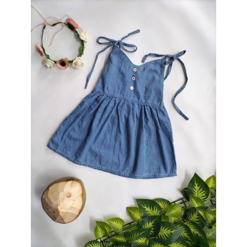 Dress Esmeralda Jeans Anak Perempuan 1-7 Tahun