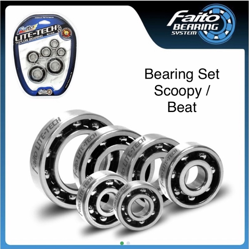 Bearing Mesin Set Faito Lite Tech Beat / Scoopy