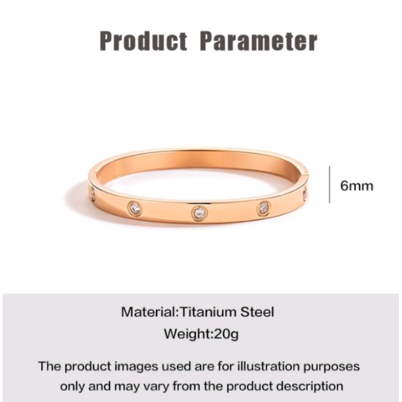 [ COD ] Gelang Wanita Korea Style Titanium Anti Karat