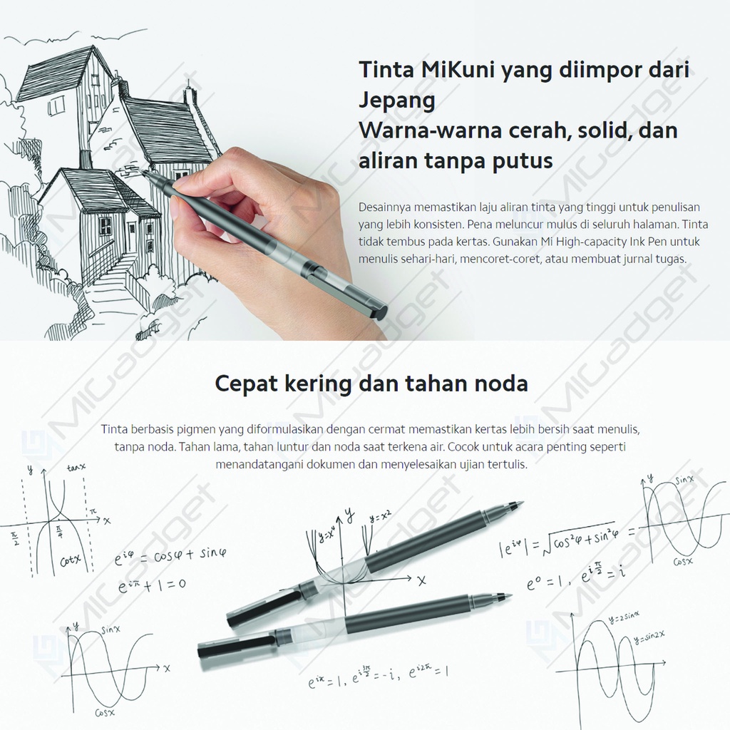 Xiaomi High-Capacity Ink Pen - Pulpen Bolpoin Gel