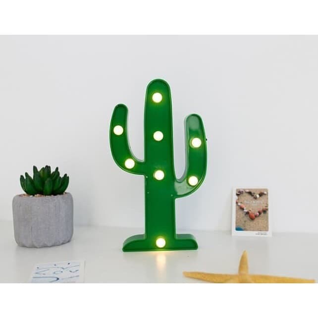 Lampu Kaktus Cactus Lamp Props Pesta LED Light Barang Unik Kado