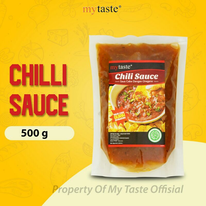 

MY TASTE Oregano Chili Sauce Saus Pedas 500 g Halal │ for Nacos Burger Sosis