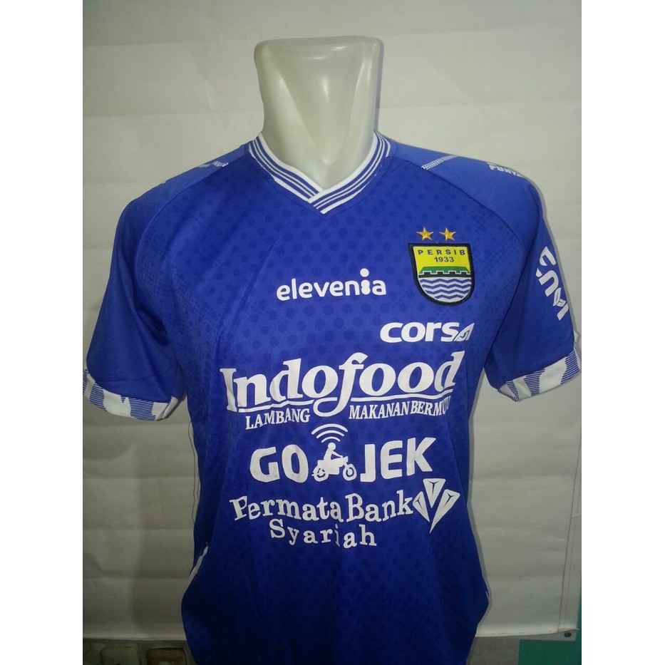 SPONSOR BIRU Jersey Persib Bandung Home 2018 2019 Gradeori Shopee