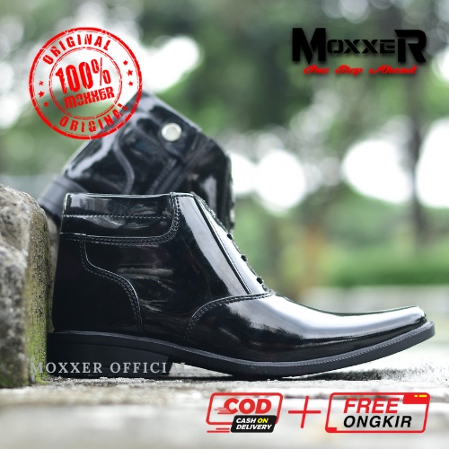 Sepatu PDH Polri Polisi Sepatu kerja pantofel pria Kantoran Guru PNS Dinas Satpam Security Hitam / Sepatu Pria Oxford