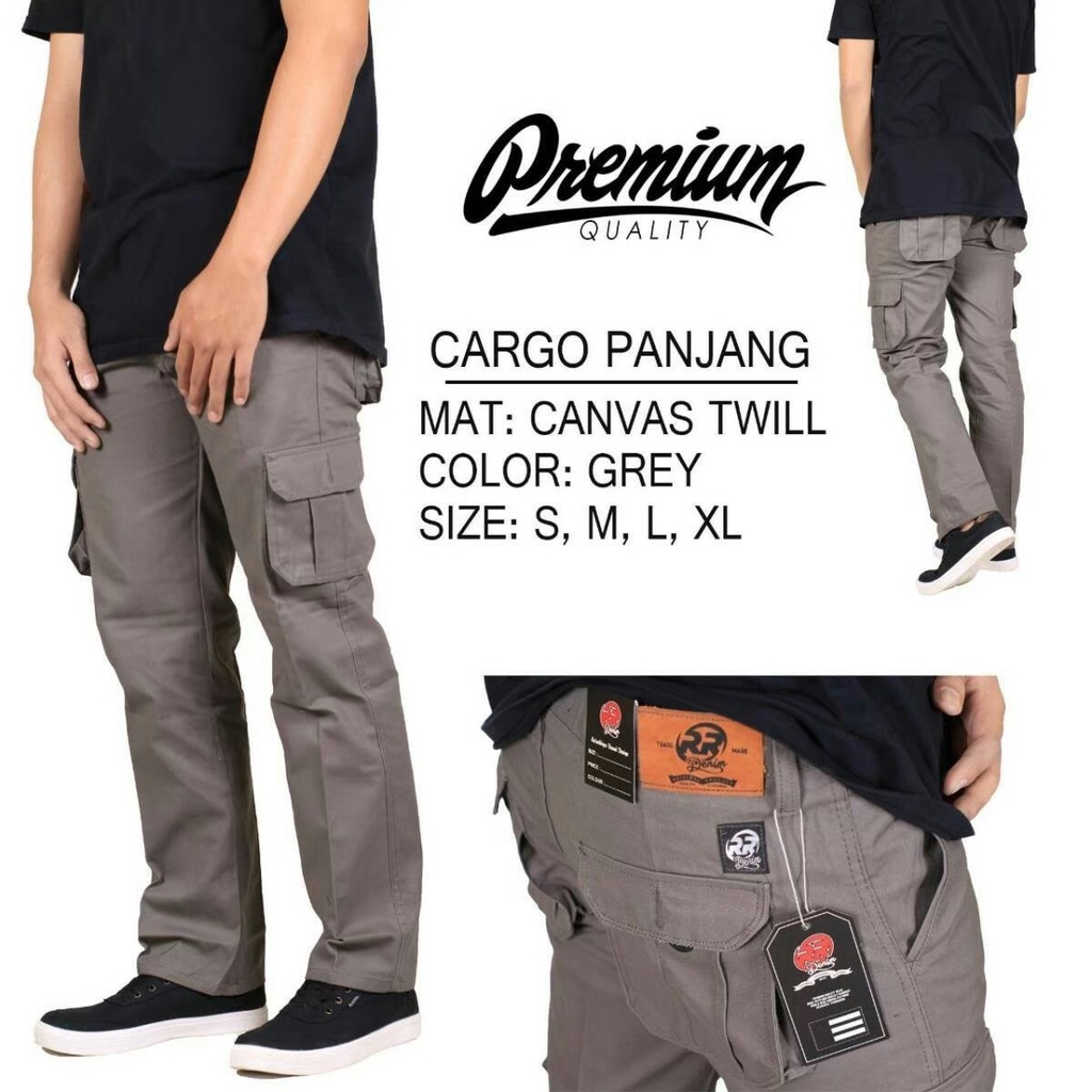 CELANA CARGO PANJANG PRIA UKURAN 27-38 PREMIUM QUALITY SLIMFIT COWO SKINNY POLOS COWOK CLANA KARGO