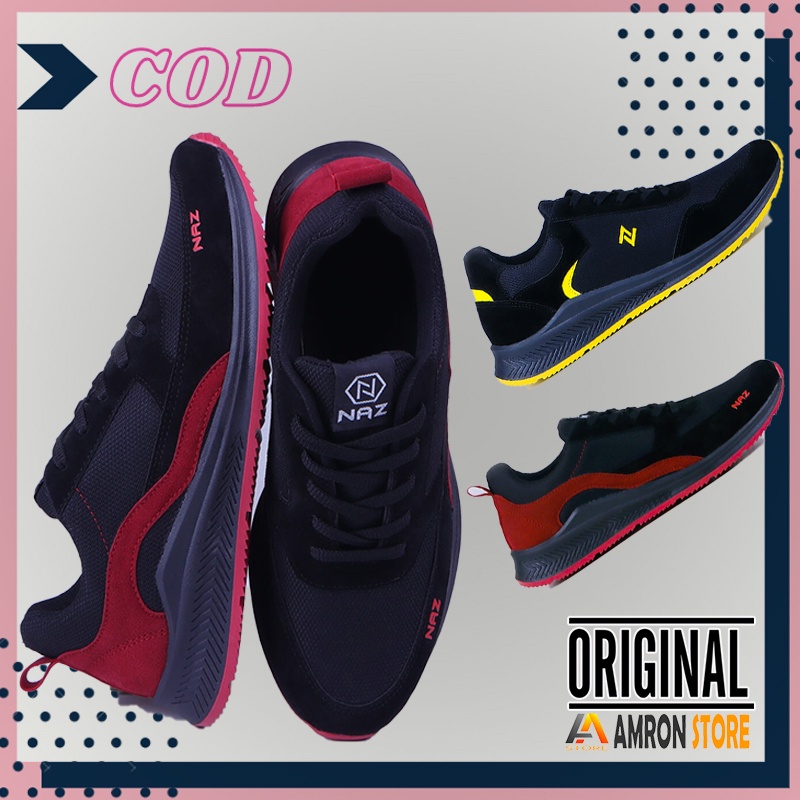 Sepatu Sneakers Sport Pria Cowok Casual Kualitas Premium Model Terbaru DICKSON NAZ Amron Store