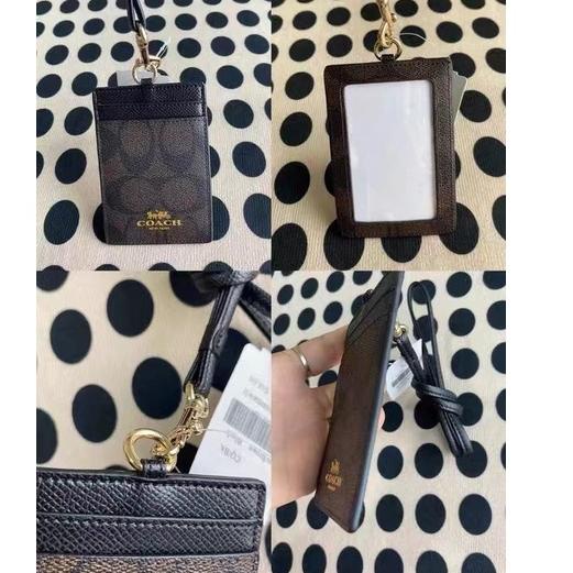 

Paling Diminati! (Original) COACH lanyard Kartu kerja Pemegang kartu id DIY klasik Name tag holder Four color