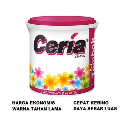 Propan Cat Tembok Interior CERIA 6100 5Kg Could grey / Abu abu