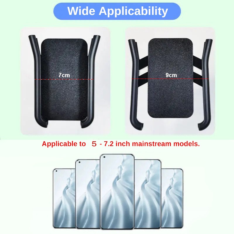 Sepatu Anti Goyang360° Rotasi Universal Sepeda Phone Holder Bracket GPS Klip Motor Sepeda Anti-slip Kompatibel Dengan Ponsel Paduan Aluminium Quick