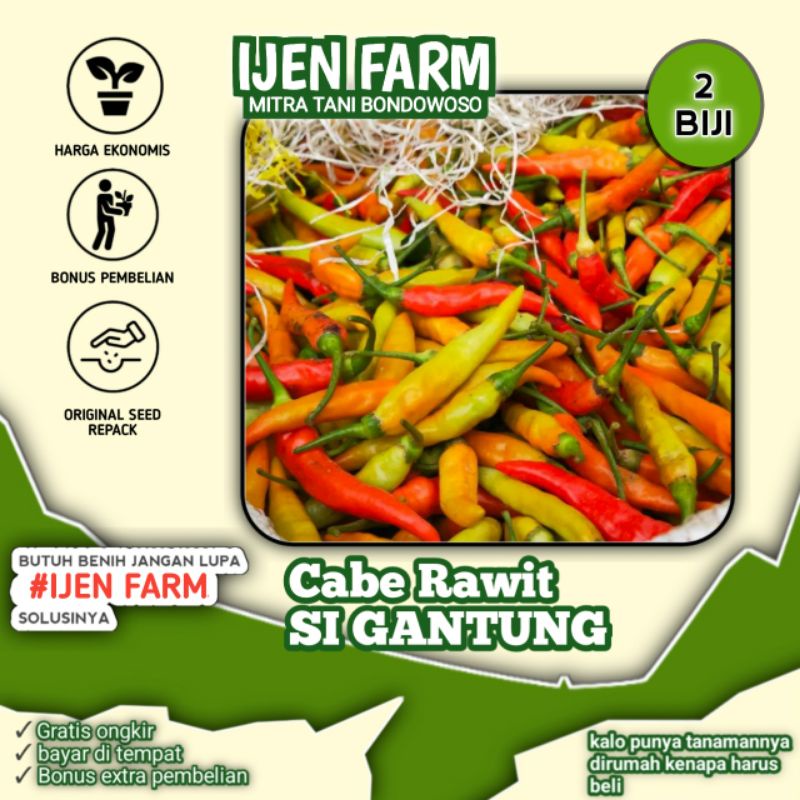 Benih Cabe Rawit Si Gantung Cabe Pedes Repack BCS