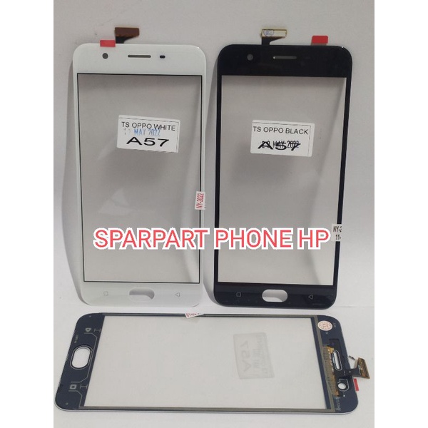 Original Touchscreen Layar Sentuh Kaca Depan Pengganti Kaca Retak Error Oppo A57 | Taskrin Ts Tc Lay