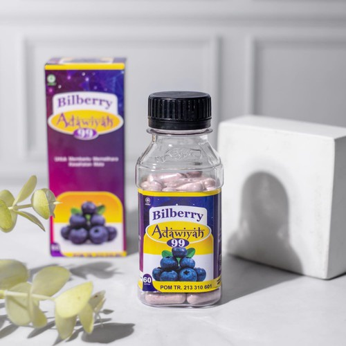 Kapsul Bilberry Adawiyah 99 Original 100% Obat Mata Minus/Bilberry Adawiyah 99 / Membantu Atasi Mata
