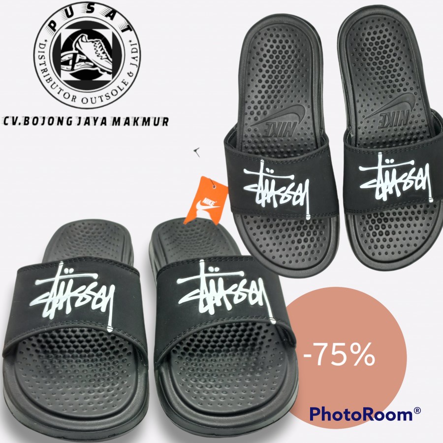 Sendal Slop Pria Wanita Nike Original Sendal Selop Karet Htm-Pth - 43