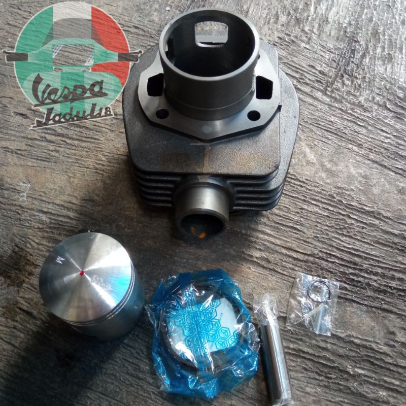 Paket Blok Seher Piston Lubang 3 Vespa PX