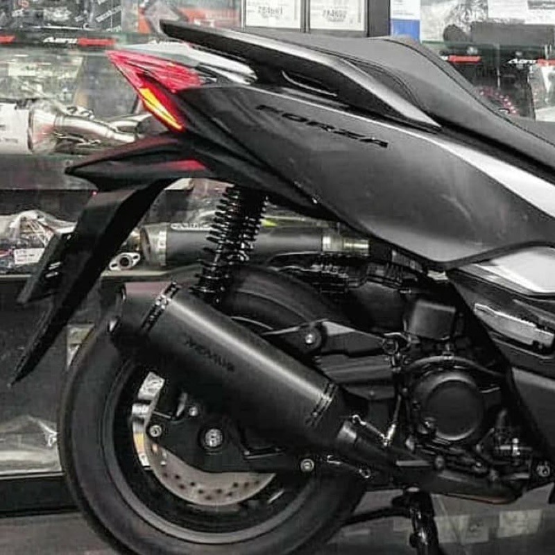 Knalpot Remus Honda Forza 250 Forza 300 Black Forza250 Forza300