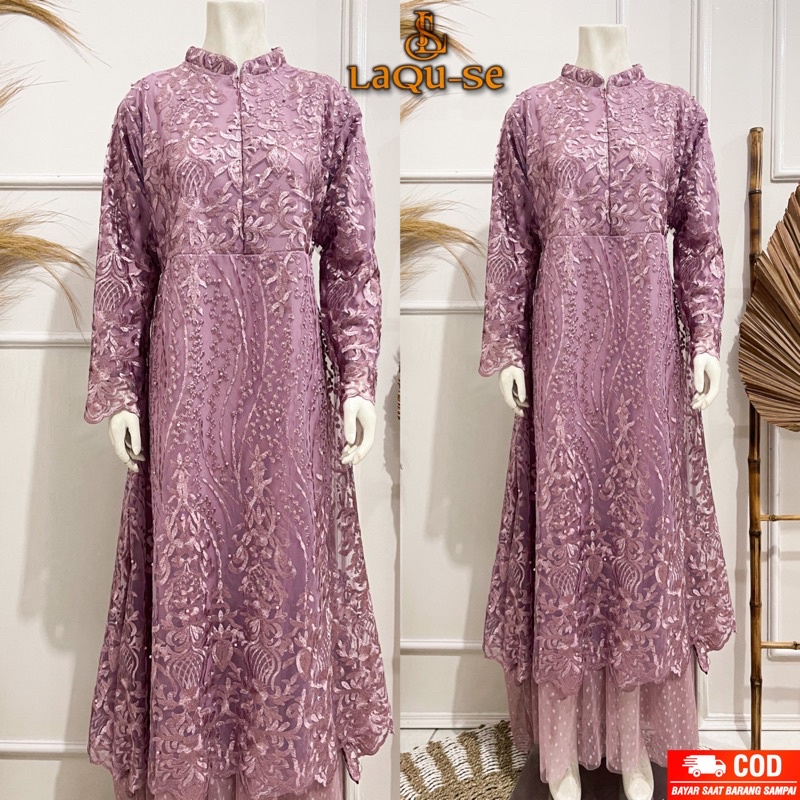 Gamis Dress Kebaya Modern Tutu Tille Pesta Kondangan Lamaran Wisuda Kekinian Baju Pesta